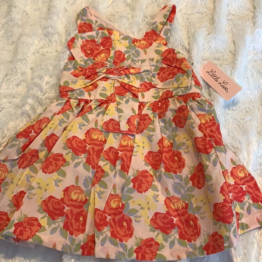 NWT Little Lass Floral Dress 2T